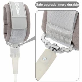 img 2 attached to Upgraded Blisstime Kid Leash Anti Lost Wrist Link With Key Lock Safety Wristband Rope For Babies, Toddlers, And Children (6.56Ft/2M Light Gray)