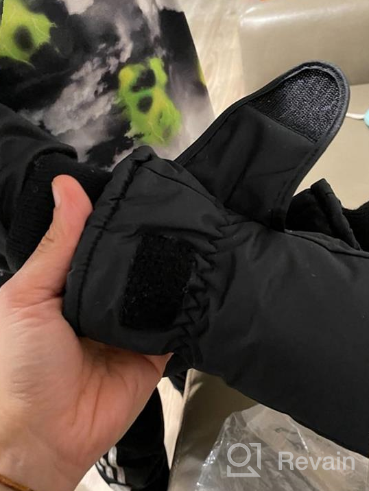 img 1 attached to 🧤 Stay Warm and Dry with YukiniYa Waterproof Thinsulate Mittens - Perfect Winter Accessories for Boys review by Kenny Beyer