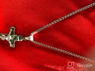 картинка 1 прикреплена к отзыву Женская некрещённая цепочка-крест с крестом из нержавеющей стали HZMAN с золотыми и серебряными украшениями и цепочкой длиной 22+2 дюйма для мужчин и женщин от Scott Reeves