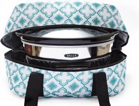 img 2 attached to Keep Your Meals Hot On The Go With The IEnjoyware Insulated Slow Cooker Tote In Teal