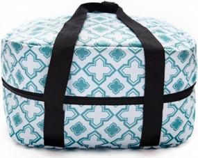 img 3 attached to Keep Your Meals Hot On The Go With The IEnjoyware Insulated Slow Cooker Tote In Teal