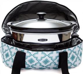 img 1 attached to Keep Your Meals Hot On The Go With The IEnjoyware Insulated Slow Cooker Tote In Teal