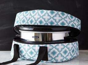 img 4 attached to Keep Your Meals Hot On The Go With The IEnjoyware Insulated Slow Cooker Tote In Teal