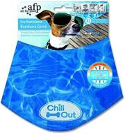 enhanced cooling pet bandana - all for paws chill out dog ice bandana, breathable scarf for cats and dogs, instant coolness during summer логотип