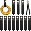 12 pack heavy duty hook and loop cable straps, extension cord organizer storage straps logo