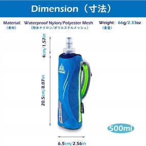 img 3 attached to TRIWONDER Collapsible TPU Soft Flasks For Hydration Pack - Ideal For Running, Hiking, Cycling, And Climbing Sports Water Bottles