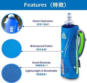 img 1 attached to TRIWONDER Collapsible TPU Soft Flasks For Hydration Pack - Ideal For Running, Hiking, Cycling, And Climbing Sports Water Bottles