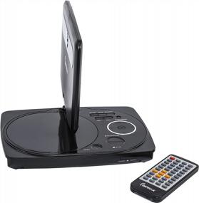 img 3 attached to Portable Black DVD Player With Swivel Screen, Rechargeable Battery, SD Card Slot And USB Port - Impecca DVP916K