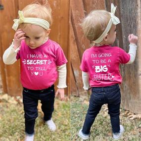 img 2 attached to Sister Toddler Announcement Promoted Clothes Apparel & Accessories Baby Girls