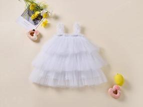 img 1 attached to Adorable Tutu Tulle Dresses With Headband For Baby And Toddler Girls' Celebrations