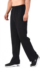 img 3 attached to Zoulee Men'S Sports Pants With Front Zipper And Open-Bottom Design: Perfect Sweatpants Trousers