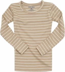 img 3 attached to Kids Pajama Set - Stripe Pattern, Snug Fit Ribbed Sleepwear For Baby Boys Girls Toddlers, Daily Life Style