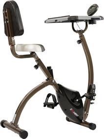 img 2 attached to EFITMENT Folding Desk Bike, Semi Recumbent Workstation Exercise Bike For Laptop