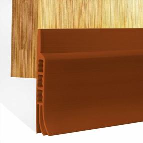 img 4 attached to Эффективно запечатайте свои двери с помощью Fowong Under Door Sweep - 2 дюйма в ширину и 39 дюймов в длину - коричневый