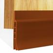 efficiently seal your doors with fowong under door sweep - 2 inch width x 39 inch length - brown logo