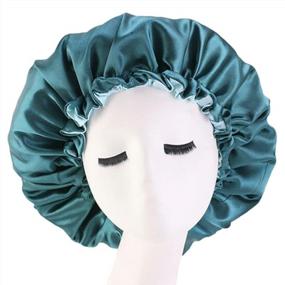 img 3 attached to Get Gorgeous Curls With Our Double-Layered Satin Bonnet For Women - Perfect For Sleeping And Braiding