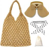 4-10pcs summer clutch purses for women with rattan earrings & woven handbags | hazms straw clutch bag logo