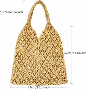 img 3 attached to 4-10Pcs Летние кошельки-клатчи для женщин с серьгами из ротанга и ткаными сумками | Соломенный клатч Hazms