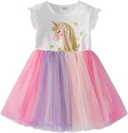 🎀 dxton litter dresses with sleeves - birthday girls' clothing логотип