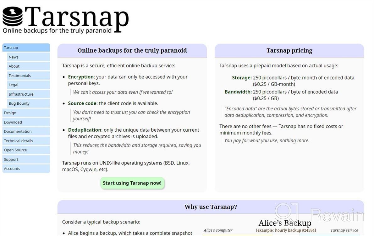 img 1 attached to Tarsnap review by Robert Hunter