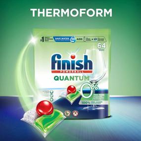 img 1 attached to Powerful And Eco-Friendly: Get A Sparkling Clean With Finish Quantum 0% 64 Count