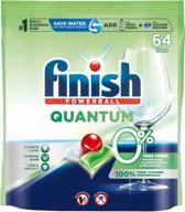 powerful and eco-friendly: get a sparkling clean with finish quantum 0% 64 count logo