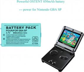 img 2 attached to Комплект перезаряжаемых литий-ионных аккумуляторов с набором инструментов для Nintendo GBA SP/Game Boy Advance SP - емкость 850 мАч