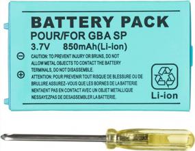 img 4 attached to Rechargeable Lithium-Ion Battery Kit With Tool Pack For Nintendo GBA SP/Game Boy Advance SP - 850MAh Capacity