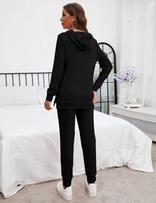 img 2 attached to Women'S ZHENWEI Sweatsuit Set: Jogger, Hoodie & Athletic Outfit W/Kangaroo Pockets!