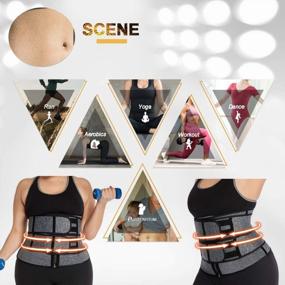img 1 attached to Plus Size Waist Trainer For Women - Lttcbro Workout Sport Trimmer Sweat Cincher XS-3XL