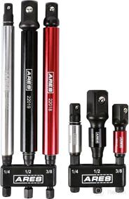 img 4 attached to 🔧 ARES Socket Adapter Set: Transform Impact Drill Drivers into High Speed Socket Drivers - 6-Piece Set - 1/4, 3/8, and 1/2-Inch Drive