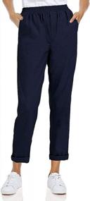 img 4 attached to Casual Comfort: Soojun'S Women'S Cotton Linen Harem Pant With Elastic Waist