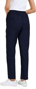 img 1 attached to Casual Comfort: Soojun'S Women'S Cotton Linen Harem Pant With Elastic Waist