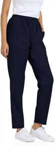img 2 attached to Casual Comfort: Soojun'S Women'S Cotton Linen Harem Pant With Elastic Waist