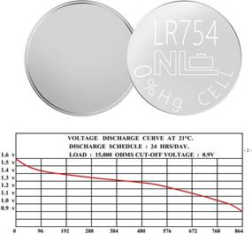 img 1 attached to 🔋 LR754 309 393 SR754W 393A Watch Batteries - Quantity: 20 Pieces