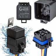 💡 online led store - 1 pack of 5-pin 12v bosch style waterproof relay kit with harness socket, 12 awg hot wires, spdt, 30/40 amp - ideal for automotive, marine, boats, auto fan, and cars logo