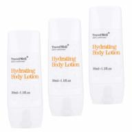 travelwell hotel guest amenities: individually wrapped travel-sized body lotion - 50 bottles per box (1.0 fl oz/30ml) logo