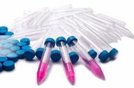 pack of 50 blue-capped conical plastic centrifuge tubes, 15ml with graduated marks - non-sterile - from isolab usa logo