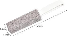 img 3 attached to 🚽 2-Pack Pumice Stone for Toilet Bowl Cleaning with Handle - Removes Limescale, Hard Water Stains, Calcium, Iron, and Rust - Ideal for Tiles, Baths, Kitchens, and Household Use