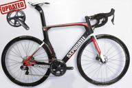 carbon road bike with hydraulic disc brakes: stradalli rd17 with shimano ultegra 8070 di2 11 speed and vision team 30 wheelset logo