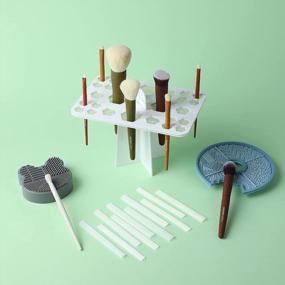 img 4 attached to 9PCS Makeup Brush Set And Makeup Brushes Cleaning Set