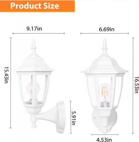 img 3 attached to Illuminate Your Outdoor Space With FUDESY Waterproof Wall Lantern - Perfect For Garage, Patio, And Yard