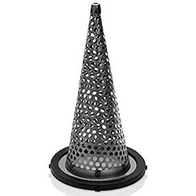 img 2 attached to Gloxco 4" Funnel Suction Strainer, Witch Hat, Stainless Steel (STR-F400)