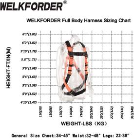 img 1 attached to WELKFORDER 1 D-Ring Industrial Fall Protection Safety Harness Kit With Single Leg 6-Foot Shock Absorber Stretchable Lanyard [1 Snap＆1 Rebar Hook] ANSI Compliant Personal Fall Arrest System(PFAS)
