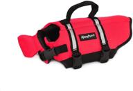 🐶 zippypaws adventure dog life jacket vest - red for boating, swimming, pools: ultimate pet safety gear! logo