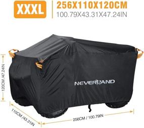 img 2 attached to 🛡️ Heavy Duty Waterproof ATV Cover by NEVERLAND - Dust, Sun, Wind, and Rainproof Outdoor Protection for Honda, Polaris, Yamaha, Suzuki, Kawasaki - Size: 100"x 44"x 48