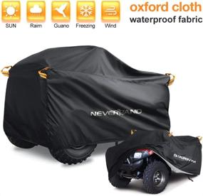 img 4 attached to 🛡️ Heavy Duty Waterproof ATV Cover by NEVERLAND - Dust, Sun, Wind, and Rainproof Outdoor Protection for Honda, Polaris, Yamaha, Suzuki, Kawasaki - Size: 100"x 44"x 48