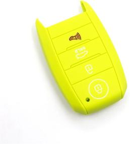 img 3 attached to LIGHTKOREA 4 Button Silicone Smart Key Case Cover 1Pcs For Kia Soul Carnival Sedona NIRO Sorento Sportage Rio Forte Optima Cerato Koup (Lime)