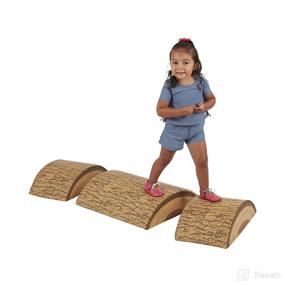 img 4 attached to 🧗 Indoor Toddler Climbing Playset - ECR4Kids SoftZone Tree Log Climber, Foam Obstacle Course for Balance and Coordination, Gross Motor Active Play, Flexible Seating, 3-Piece