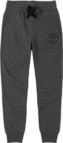 img 2 attached to 👖 Timberland Heather Fleece Jogger Sweatpants - Boys' Clothing Pants